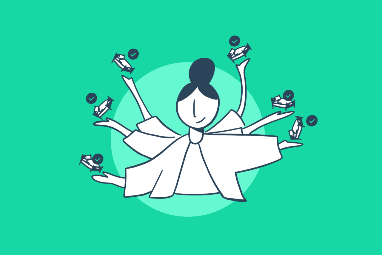 Kumi Illustration: Bettenplanung.